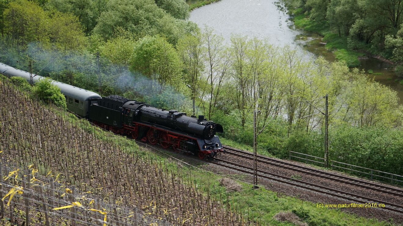 Dampfspektakel 2018 u.a. auf der Saarstrecke - Hhe Wiltinger Saarbogen