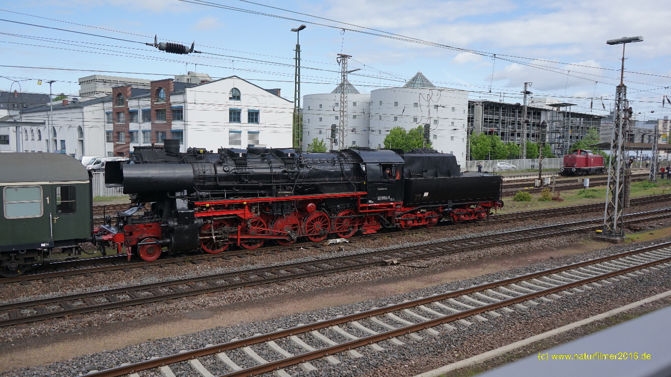 Dampfspektakel 2018 u.a. auf der Saarstrecke - Einfahrt HBf Trier