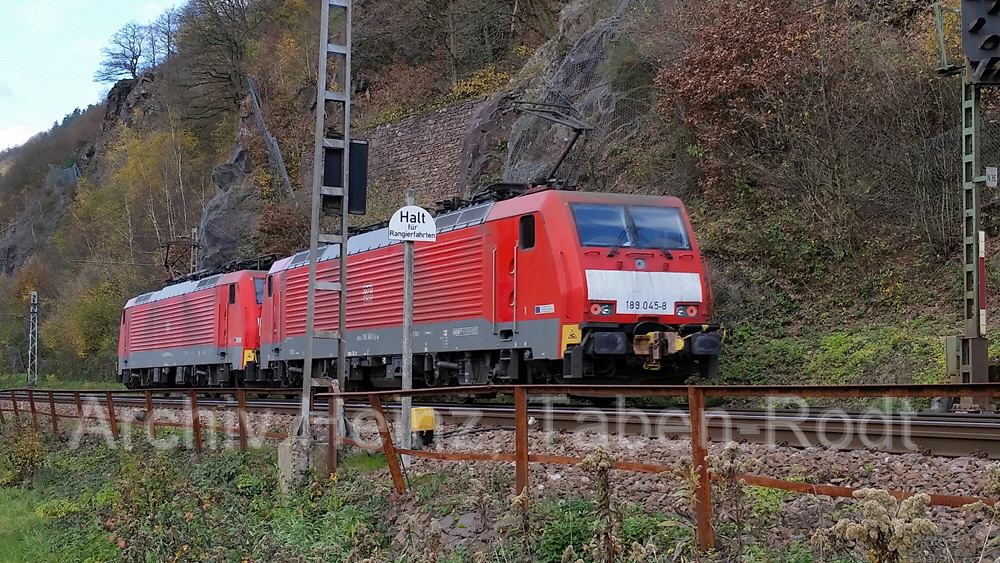 Saarstrecke Baureihe 189 Doppeltraktion (ohne Waggons)